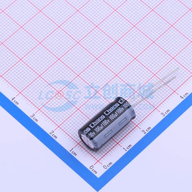 100uF ±20% 100V 【引线】实物图