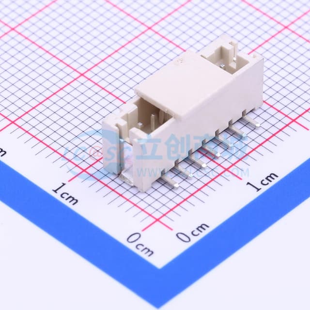 1x7P 间距:2mm 立贴 系列:PH实物图