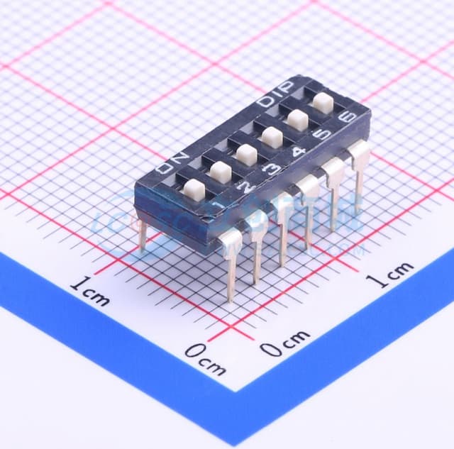 6位 raised actuator 插件 【拨码】实物图