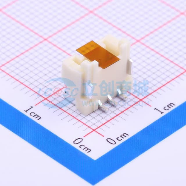 1x3P 间距:2mm 立贴 系列:PA实物图