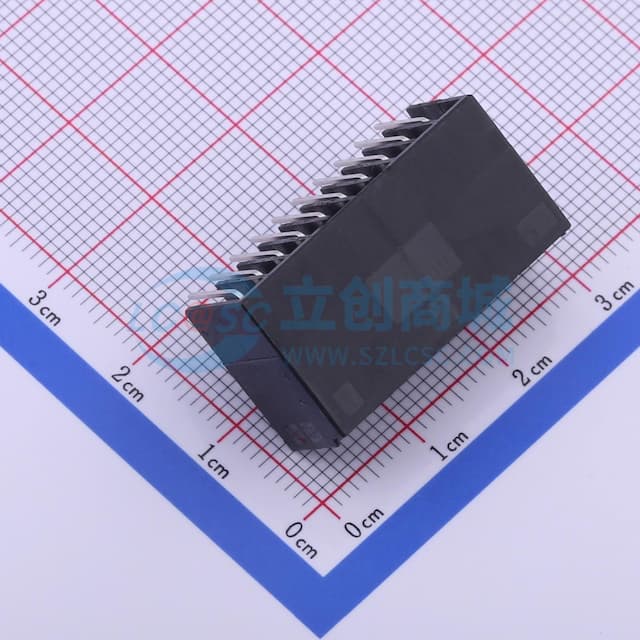 2x10P 间距:2.5mm 弯插 【连接】实物图