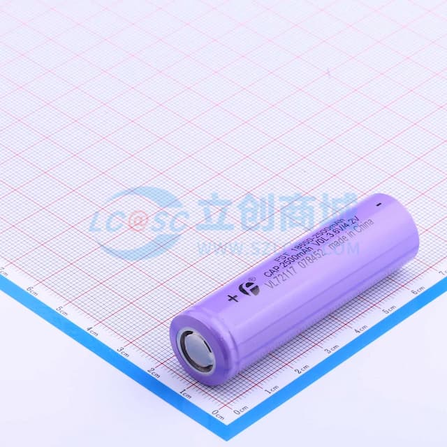 远东电池 18650-2500mAh 动力型2500EC电芯实物图