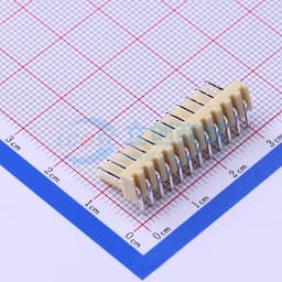 米黄色 1x12P 间距:2.54mm 弯插 系列:KK 254(MX2510)【插件】缩略图