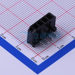 黑色 1x4P 间距:3mm 弯插【插件】缩略图