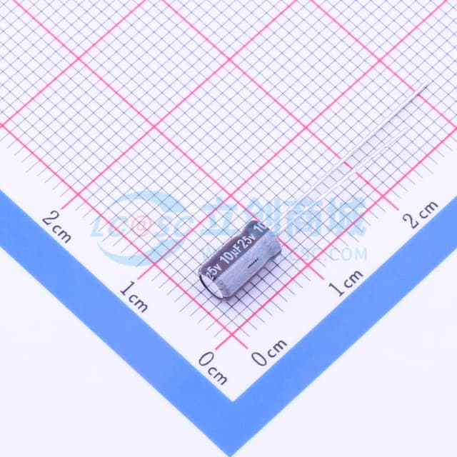 10uF ±20% 25V 【引线】实物图