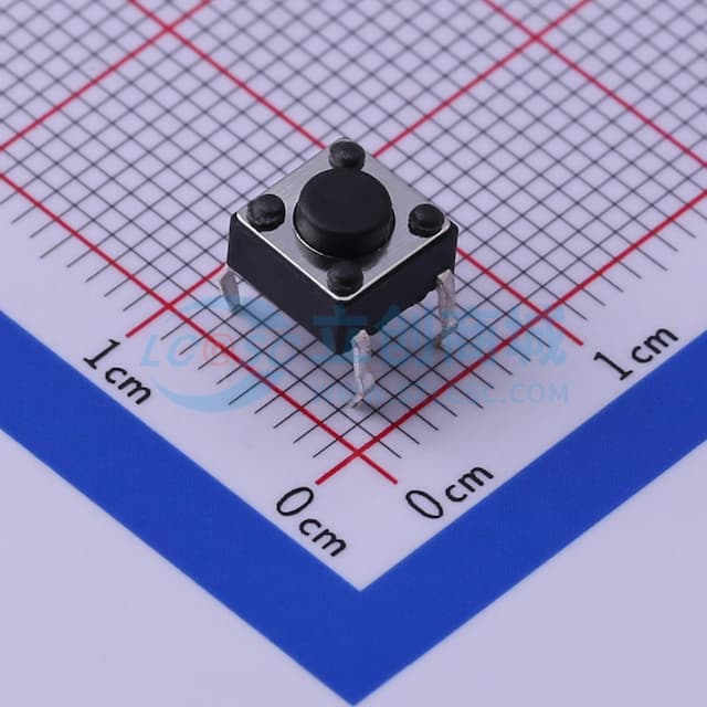 6*6*4.3mm 直插 轻触开关 【轻触】实物图