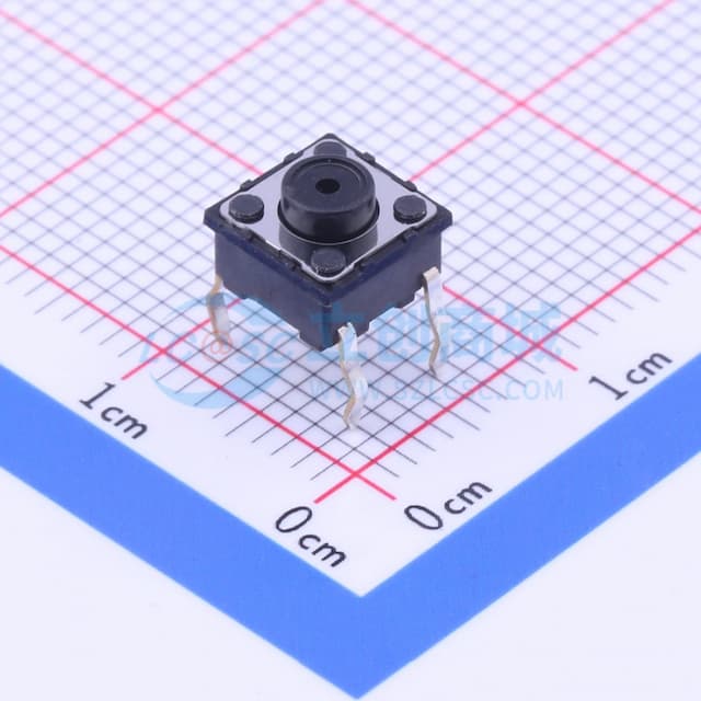 6.6*6.6*5mm 直插 轻触开关 【轻触】实物图