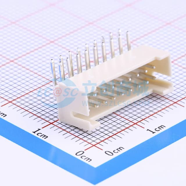 2x9P 间距:2mm 弯插 系列:PHD【插件】实物图