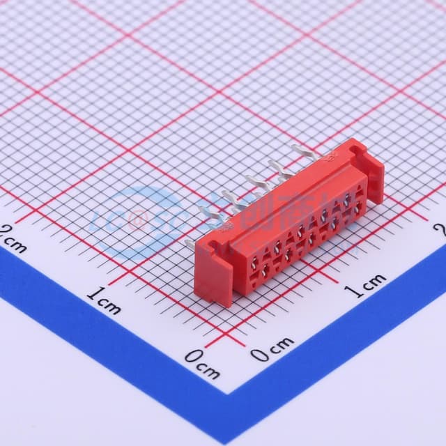 2x5P 间距:2.54mm 【插件】实物图