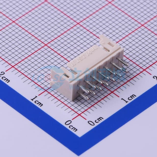 2x7P 间距:2mm 直插 系列:PHD 【插件】实物图