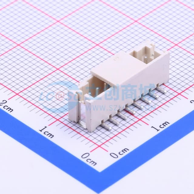 1x8P 间距:2mm 立贴 系列:PH实物图