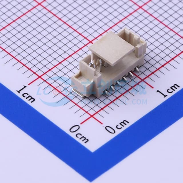1x6P 间距:1.25mm 立贴实物图