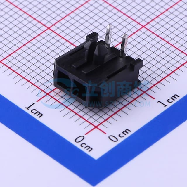 1x2P 间距:3mm 弯插 【插件】实物图