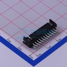 黑色 2x12P 间距:2mm 直插【插件】缩略图