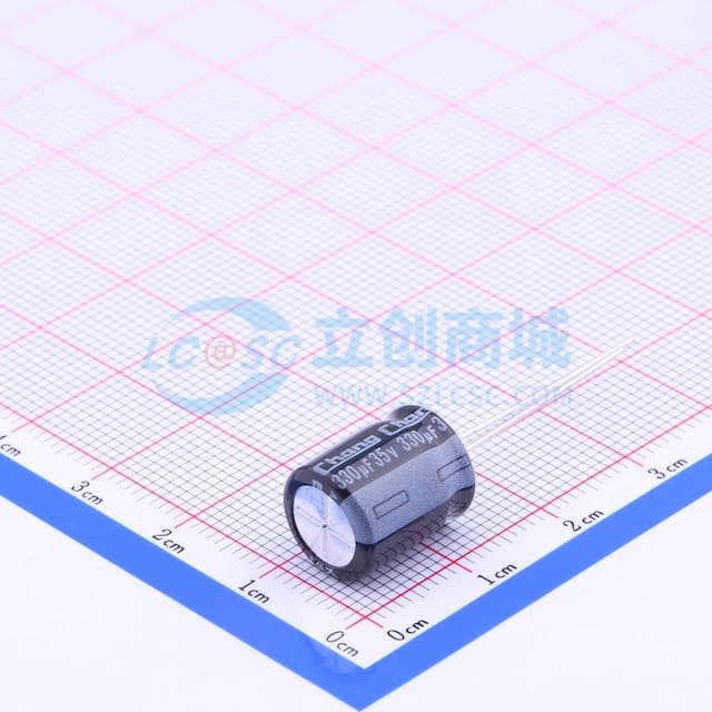 330uF ±20% 35V 【引线】实物图