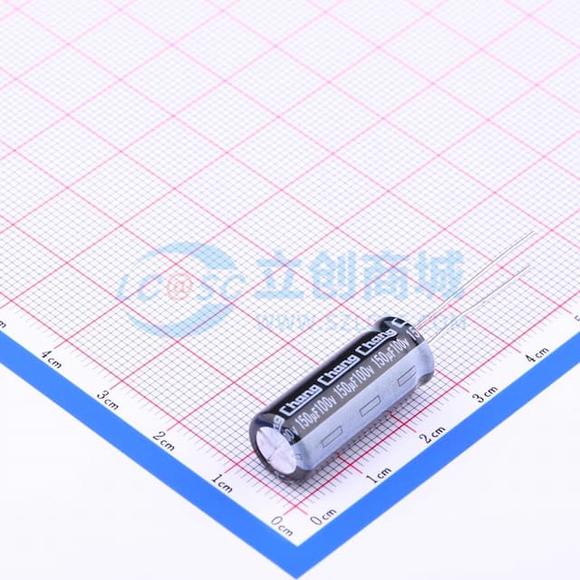 150uF ±20% 100V 【引线】实物图
