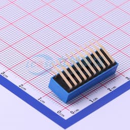 间距2.54mm 平拨,凸起式 10位拨码开关 【拨码】缩略图