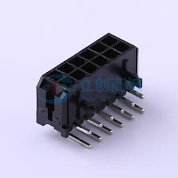 黑色 2x6P 间距:3mm 弯插【插件】缩略图