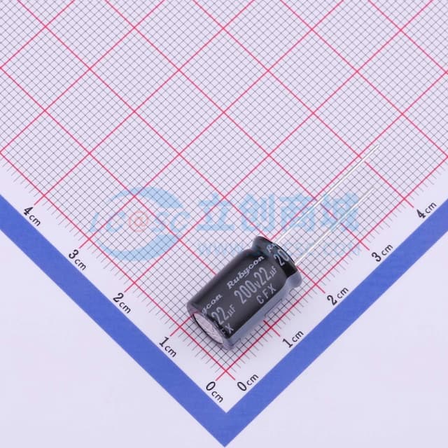 22uF ±20% 200V 【引线】实物图