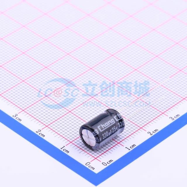 330uF ±20% 25V 【插件】实物图