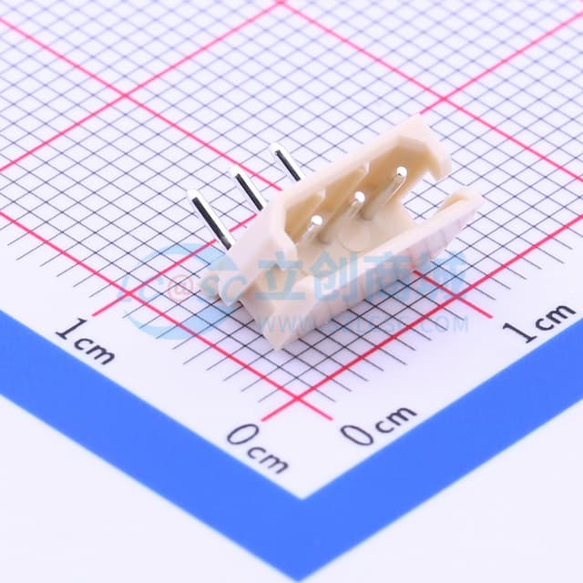 1x3P 间距:2.5mm 弯插 【插件】实物图