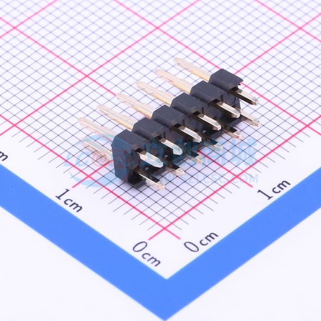 2x6P 间距:2.54mm 方针 直插 【排针】实物图