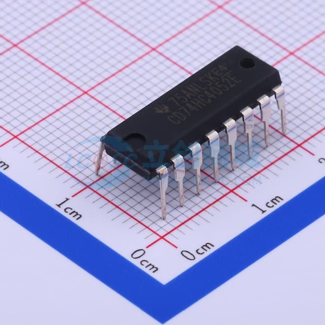 CD74HC4052E 高速CMOS逻辑模拟多路复用器和解复用器 【插件】实物图