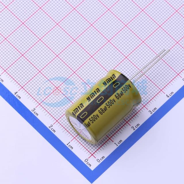 68uF ±20% 500V 【插件】实物图