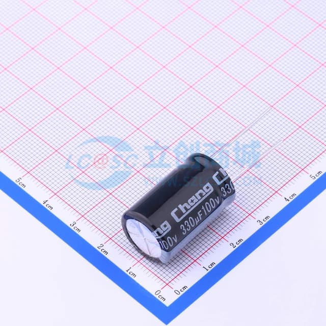 330uF ±20% 100V 【插件】实物图