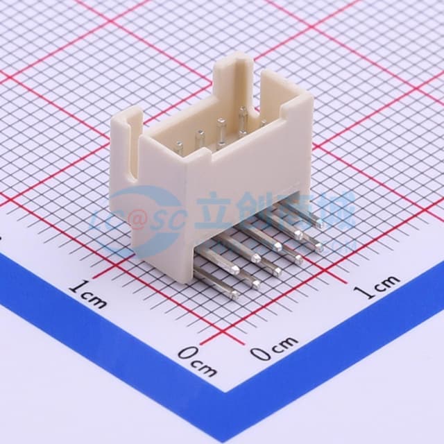 2x5P 间距:2mm 弯插 【插件】实物图