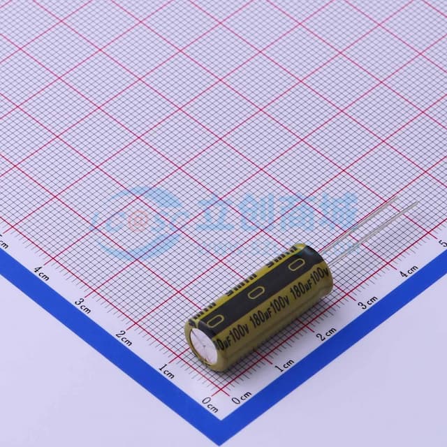 180uF ±20% 100V 【引线】实物图