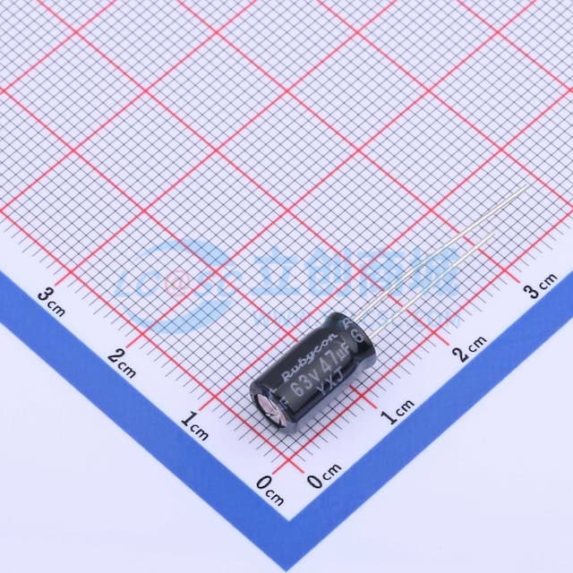 47uF ±20% 63V实物图