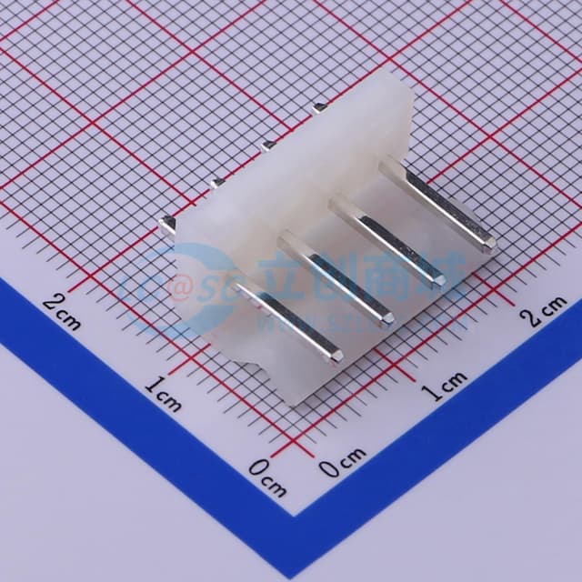 1x4P 间距:5.08mm 直插 系列:CH【插件】实物图