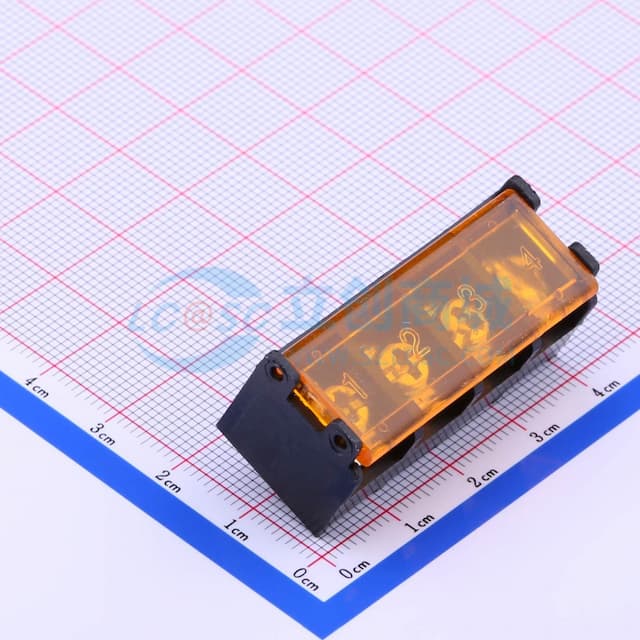9.5mm 1x4P 每排P数:4 排数:1 直针 边脚 【栅栏】实物图