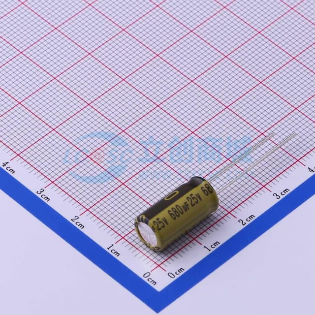 680uF ±20% 25V实物图