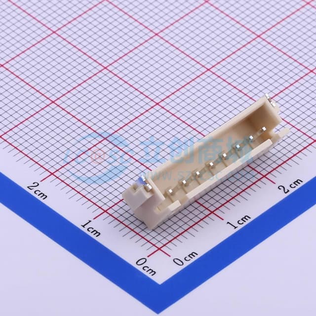 1x8P 间距:2.5mm 卧贴 系列:XH实物图