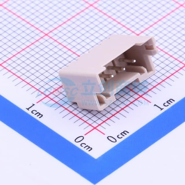 系列:XA 间距:2.5mm 1x4P 【插件】实物图