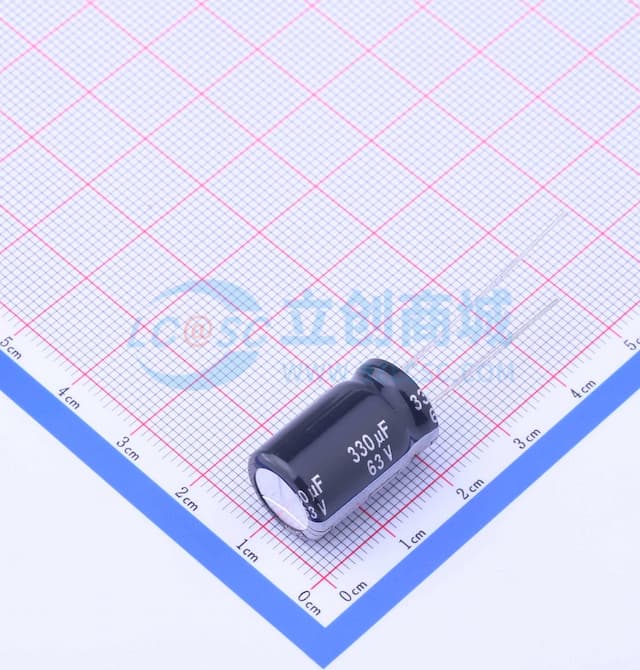 330uF ±20% 63V 【插件】实物图