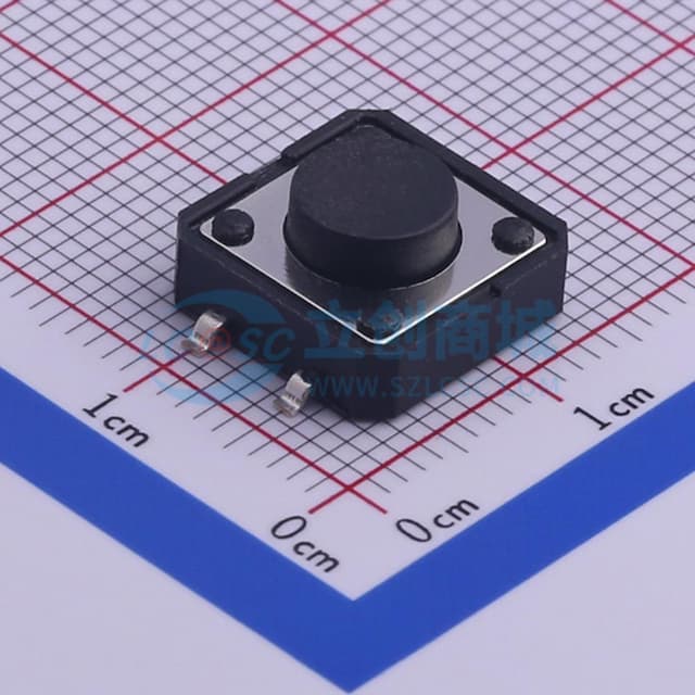 12*12*5.5mm 立贴 轻触开关实物图