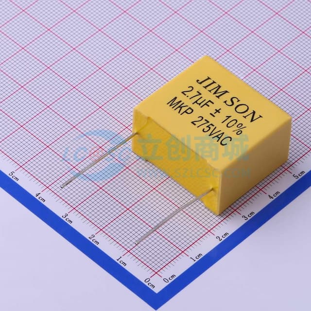2.7uF ±10% 275V 等级:X2 【安规】实物图