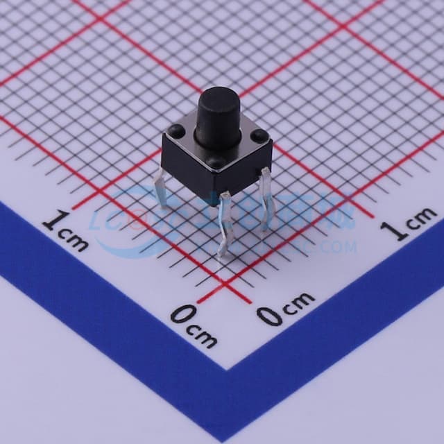 4.5*4.5*5.5mm 直插 轻触开关 【轻触】实物图