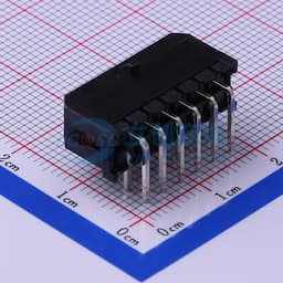 黑色 2x6P 间距:3mm 弯插【插件】缩略图