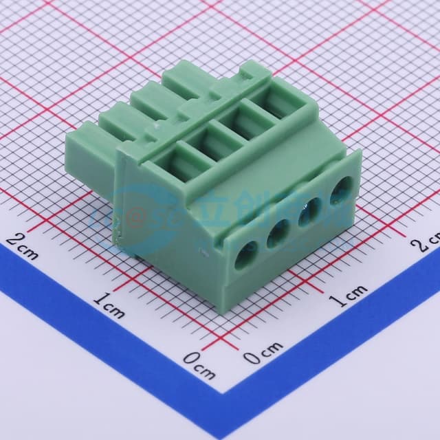 3.81mm 1x4P 排数:1 每排P数:4实物图