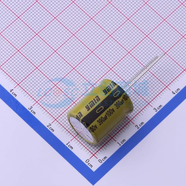 390uF ±20% 100V 【插件】实物图