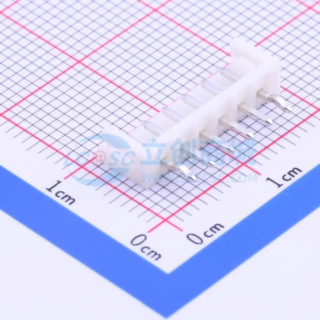 系列:EH 间距:2.5mm 1x6P【插件】实物图