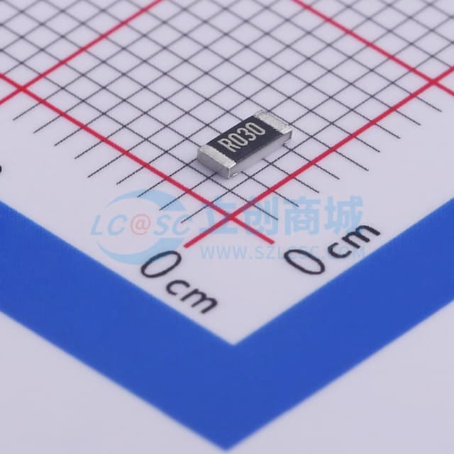 30mΩ ±1% 333.333mW 厚膜电阻实物图