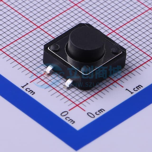 12*12*6mm 立贴 轻触开关实物图