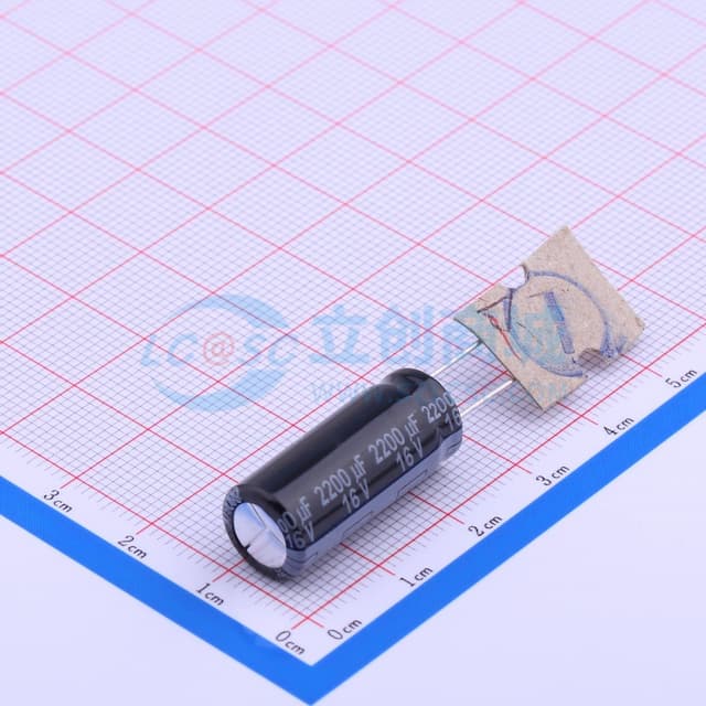2200uF ±20% 16V 【引线】实物图