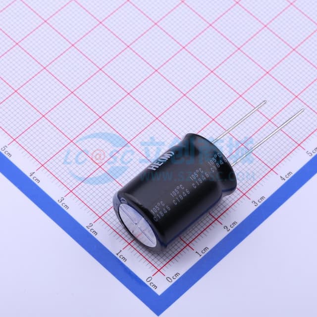 390uF ±20% 100V 【插件】实物图