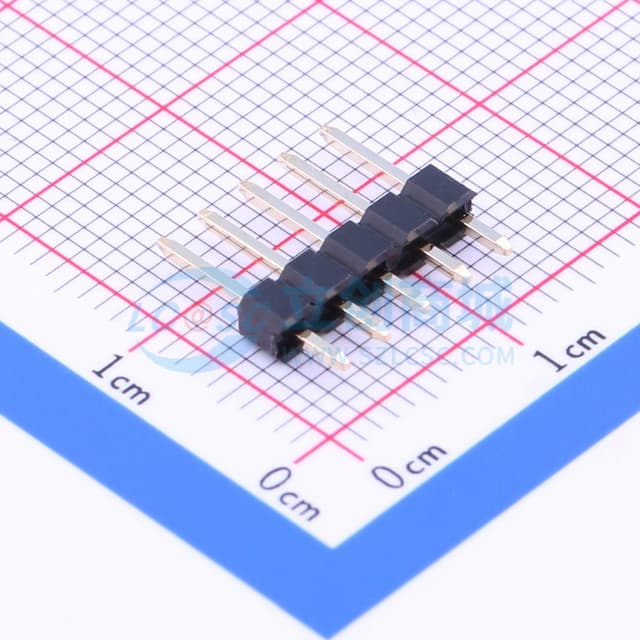 1x5P 间距:2.54mm 方针 直插 【排针】实物图